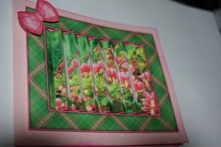 Bleeding Hearts Floral Birthday Flip Card Sheet by Joyce Perkins