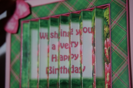 Bleeding Hearts Floral Birthday Flip Card Sheet by Joyce Perkins