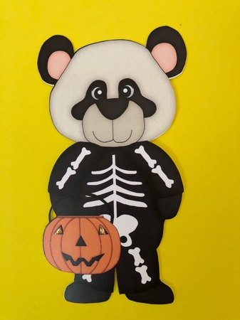 Halloween Panda Bears Clipart by Joyce Perkins