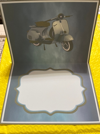 Insert for Vespa Father's Day Card, 	cup680391_2306 by Joyce Perkins