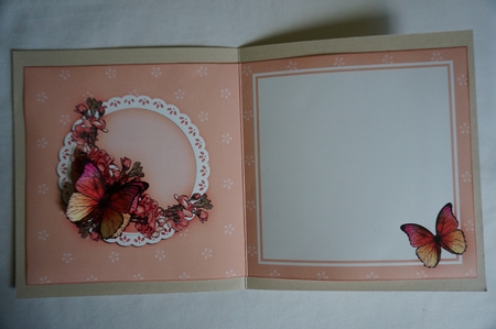 6x6 A Touch of Elegance Flowers and Butterflies matching insert by Joyce Perkins
