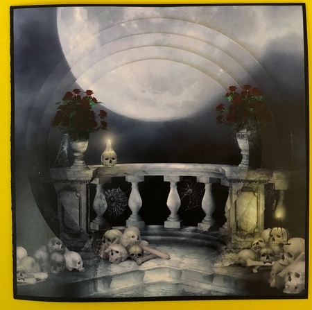 All Hallows Eve - The Day Of The Dead 10 - Pyrimage/Pyramid + Insert & Tag by Joyce Perkins