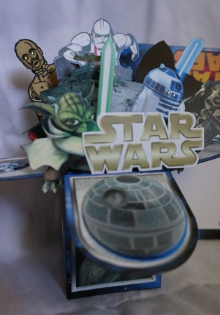 3D POP BOX CARD KIT - WAR OF THE STARS by Joyce Perkins