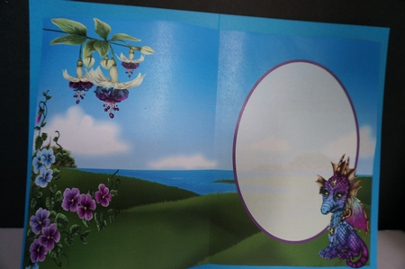 Sweet Little Purple Dragon Insert by Joyce Perkins