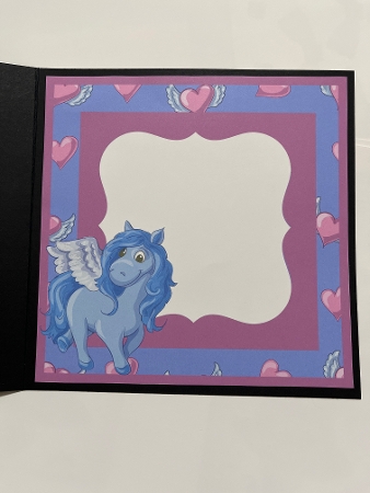 Unicorn blue insert by Joyce Perkins