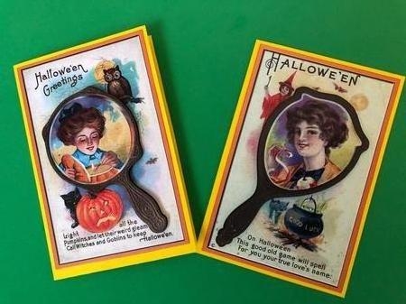 Vintage Halloween Mirror Toppers 1 by Joyce Perkins
