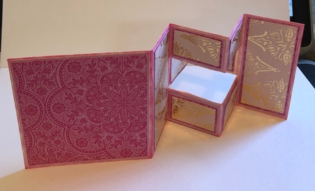 Square Inside Pop Out 5 Card Blank, Cutting File, Template, Tri Shutter, SVG by Joyce Perkins