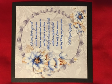 Sympathy Toppers Card Fronts Bumper Kit by Joyce Perkins