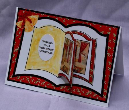 Vintage Book of Christmas Eve Card by Jude Lucas