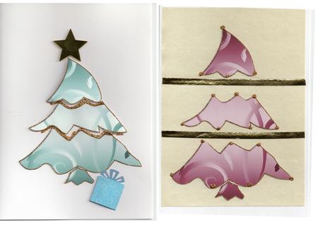 Patterned Christmas Tree Paper Piecing (set 2) by Jude Lucas
