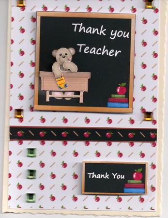 Thank You Teacher Topper and Tag by Jude Lucas