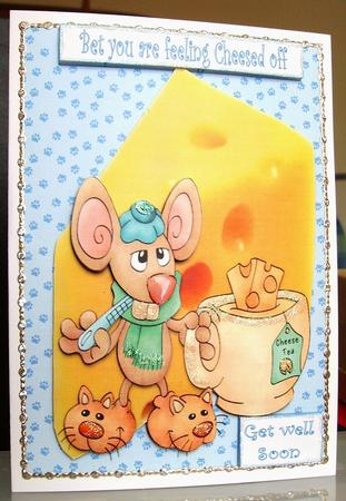 Mouse Feeling Cheesed Off by Judith Mary Howells