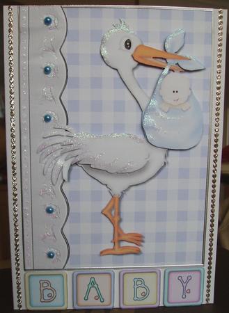He's Arrived! Quick Card by Judith Mary Howells