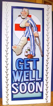 Get Well Dude Vertical Large Dl. by Judith Mary Howells