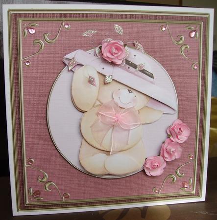 Square 'gold Metallic Frame' Card Front or Insert by Judith Mary Howells