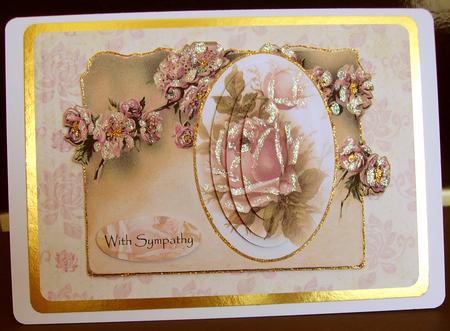 Beauty in Soft Apricot Roses for a Lady Birthday Sympathy Be by Judith Mary Howells