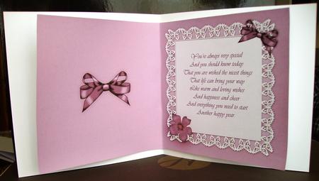 Pretty Viola Matching Insert Square Portrait by Judith Mary Howells