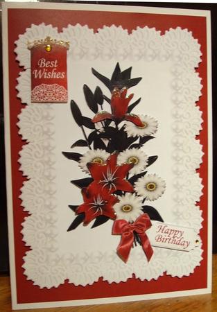 Lilies, Daisies & Lace Topper by Judith Mary Howells
