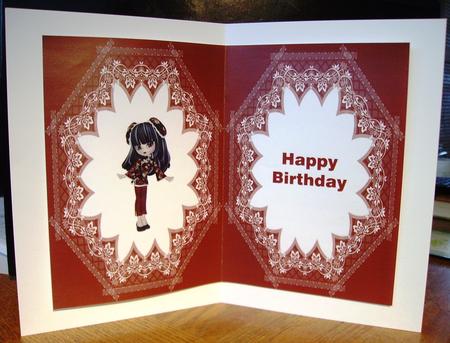 Oriental Cute Girl Insert by Judith Mary Howells