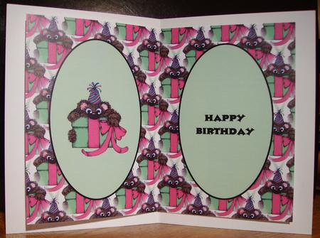 Birthday Party Bear Insert by Judith Mary Howells