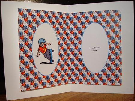 Skateboarder Dude Insert by Judith Mary Howells