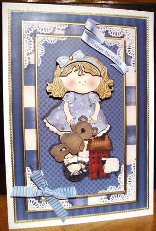 Primitive Country Birthday Topper by Judith Mary Howells