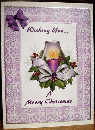 Christmas Lantern - Purple by Judith Mary Howells