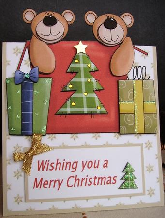 Twin Bears Xmas by Judith Mary Howells