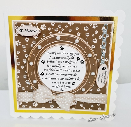 PAWSOME 2 A FUNNY VERSE CARD FROM THE DOG / CAT BIRTHDAY THANK YOU ETC by Judith smurthwaite