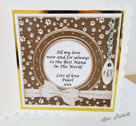 PAWSOME 2 A FUNNY VERSE CARD FROM THE DOG / CAT BIRTHDAY THANK YOU ETC by Judith smurthwaite