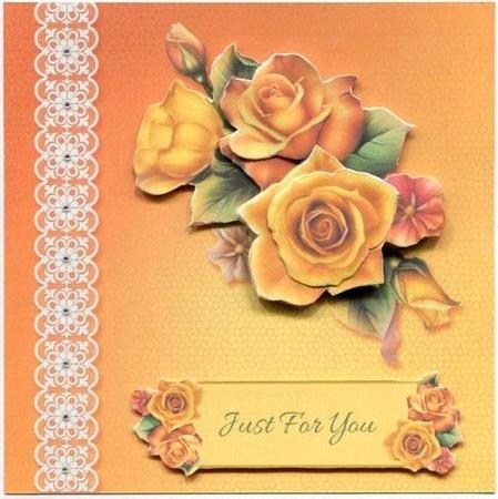 Yellow Roses - Two Card Kit by Judith Flavel