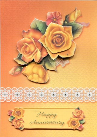 Yellow Roses - Two Card Kit by Judith Flavel