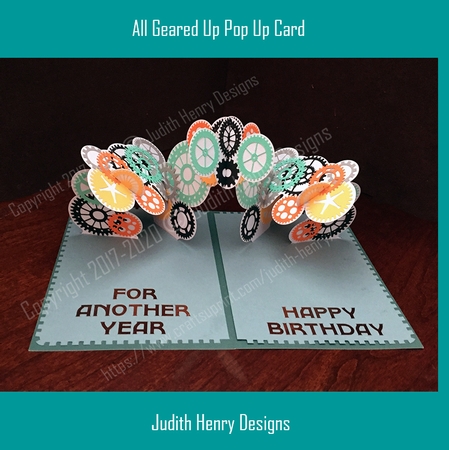 All Geared Up Pop Up Card by Judith Henry