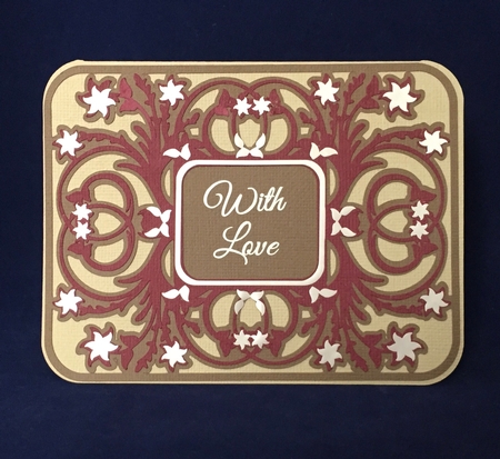 Floral Frames Note Card 01 by Judith Henry