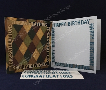 Sentiment Edge Card Folder 02 - Happy Birthday, Congratulations by Judith Henry
