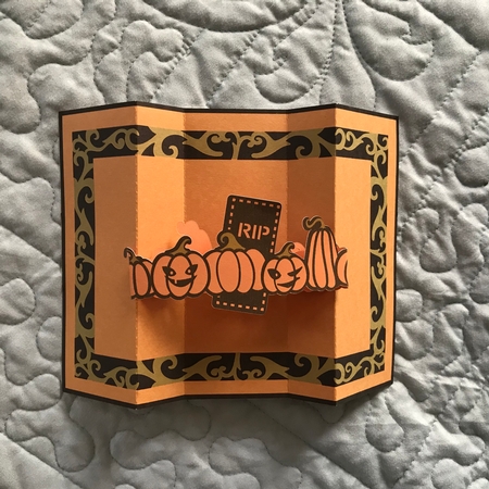 Back Fold Gate Card #02 - Halloween by Judith Henry
