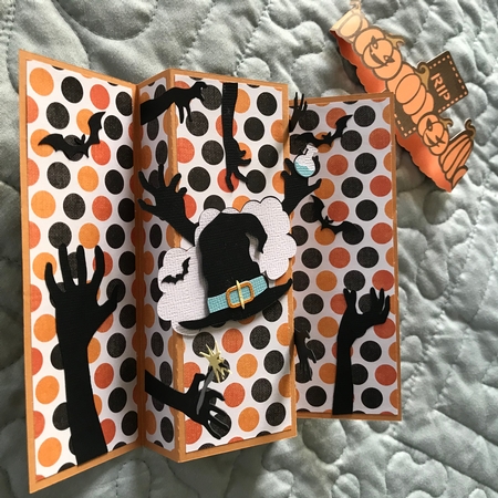 Back Fold Gate Card #02 - Halloween by Judith Henry