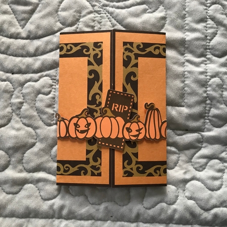 Back Fold Gate Card #02 - Halloween by Judith Henry