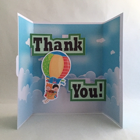 Thank You - Gatefold Popup Card by Judith Henry