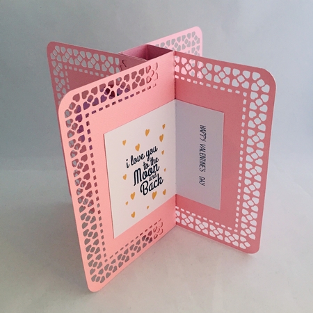 4 Deckled Edge Tower Pinwheel Blades - Valentine by Judith Henry