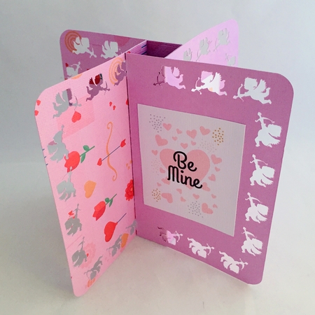 4 Deckled Edge Tower Pinwheel Blades - Valentine by Judith Henry