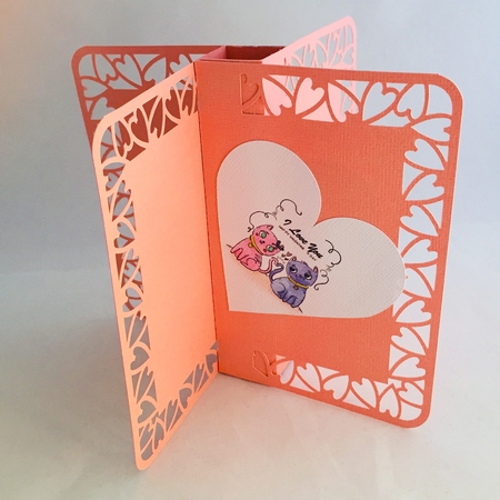 4 Deckled Edge Tower Pinwheel Blades - Valentine by Judith Henry