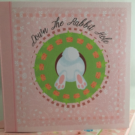 Down The Rabbit Hole Tunnel Card by Judith Henry