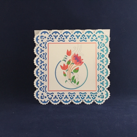Lace Edge Card Folder 01 by Judith Henry