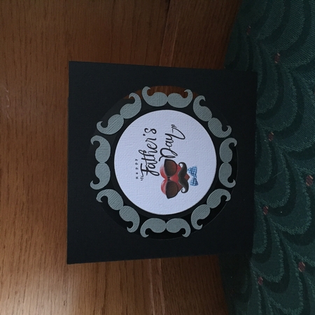 Mustache Radial Deckled Cards 02 by Judith Henry