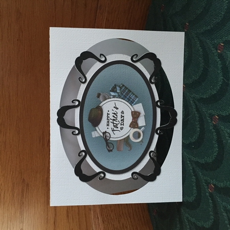 Mustache Radial Deckled Cards 04 by Judith Henry