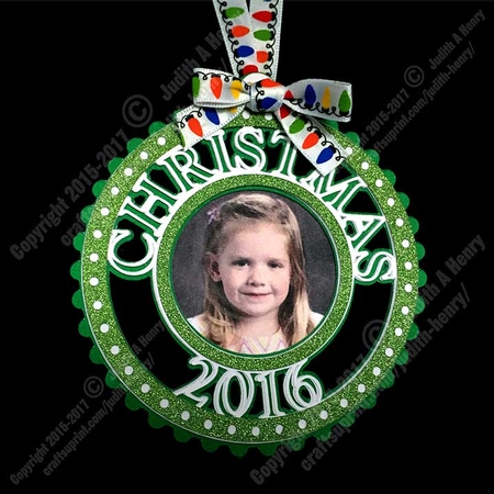 Multi Year Christmas Picture Ornament by Judith Henry