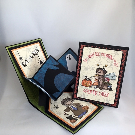 Halloween Surprise Twist Pop Up Card by Judith Henry