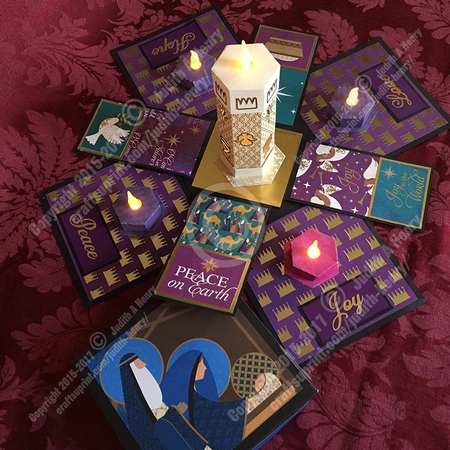 Tea Light Christ Candle by Judith Henry