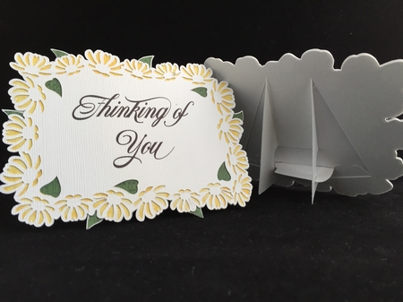 Daisy Topper/Easel Card With Sentiments by Judith Henry